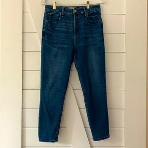 Women’s Abercrombie and Fitch, the super skinny ankle high-rise.